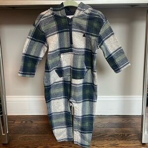 Baby Gap one piece plaid set 12-18 months